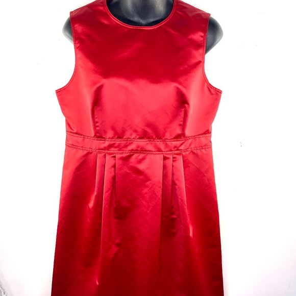 BURBERRY LONDON Lined Red Dress - Picture 1 of 9